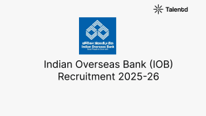 Indian Overseas Bank (IOB) Recruitment 2025-26