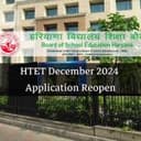 HTET December 2024 Application Reopen