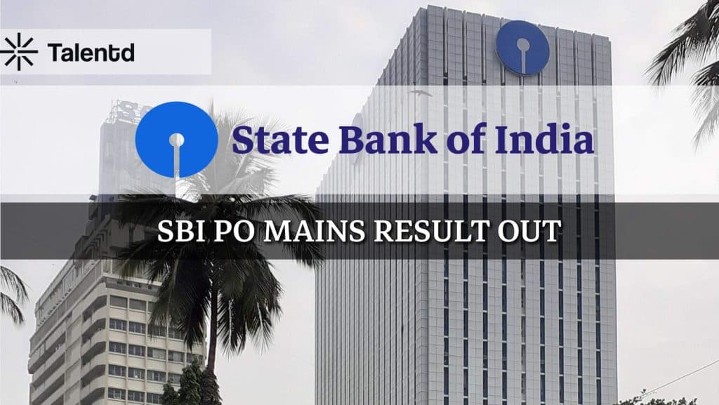 SBI PO Mains 2025 Result Out