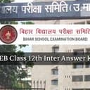 BSEB Class 12th Inter Answer Key