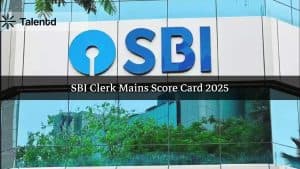 SBI Clerk Mains Score Card 2025